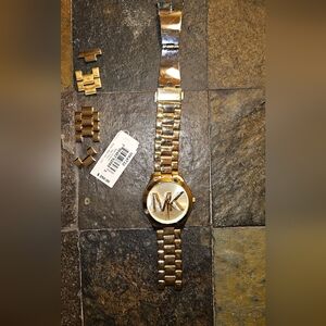 Michael Kors Gold Watch – WORKING – Needs Band Repair